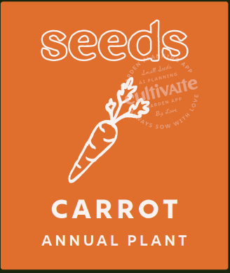 CultivAIte carrot seed packet