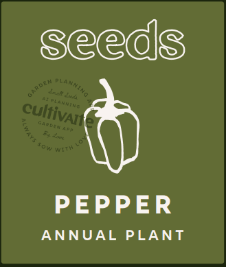 CultivAIte pepper seed packet